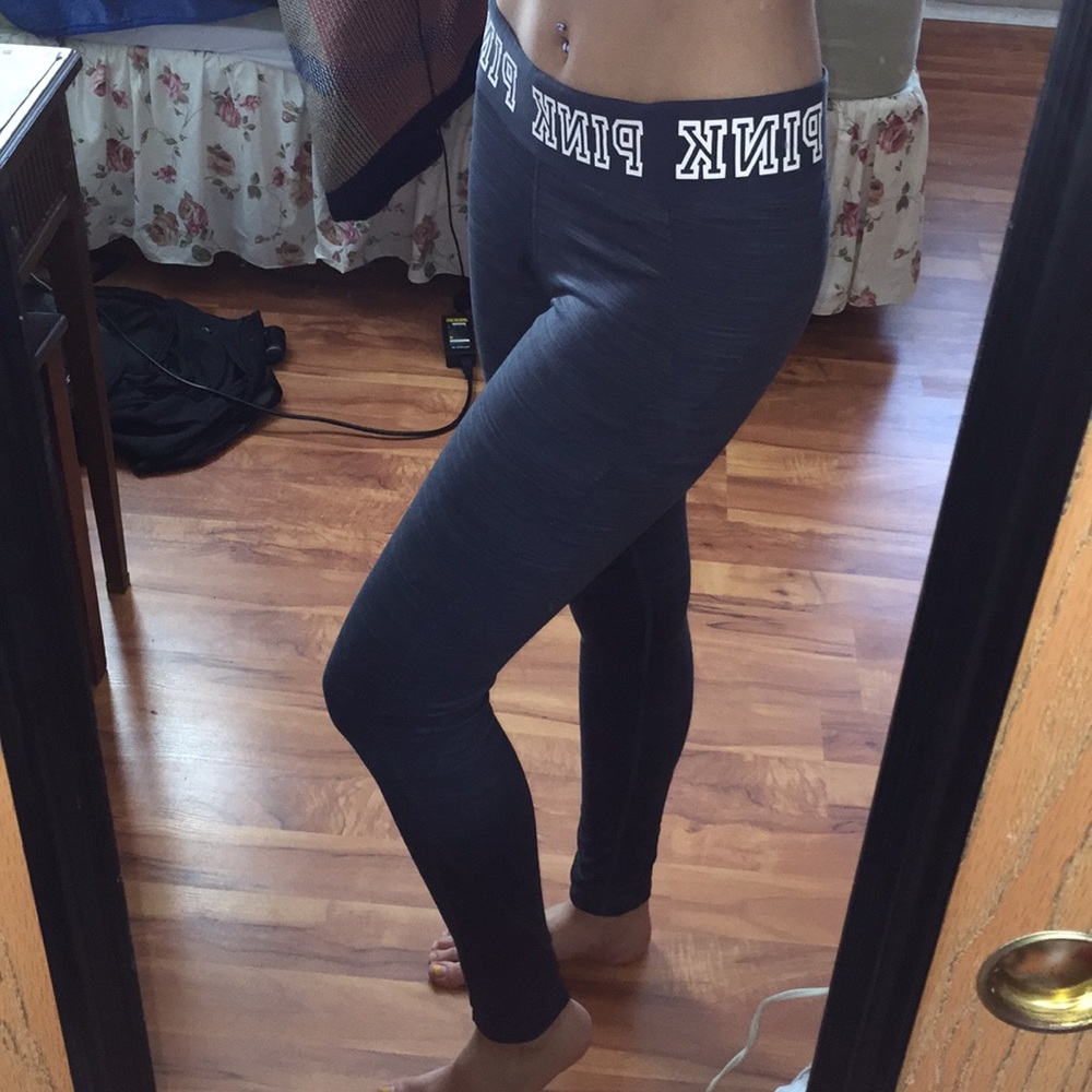 Pink Victoria secret grey leggings